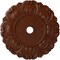 Ekena Millwork Angel Medallion (Canopies up to 15 3/4"), 32 1/4"OD x 3 5/8"ID x 1 1/8"P, Burnished Mahogany Crackle CM32ANBMC - alternate 1